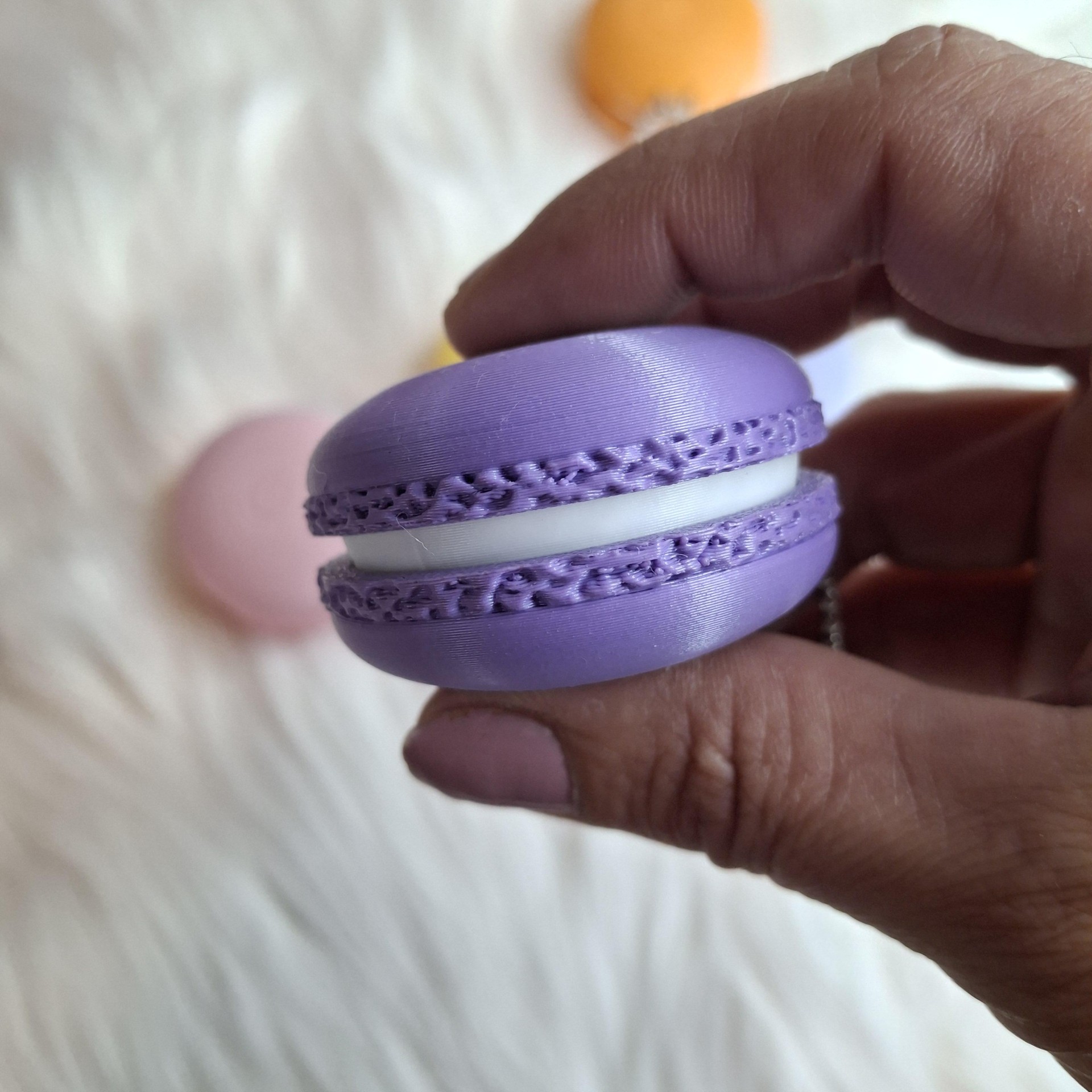 Macaron Clicker Sleutelhanger – Pastel
