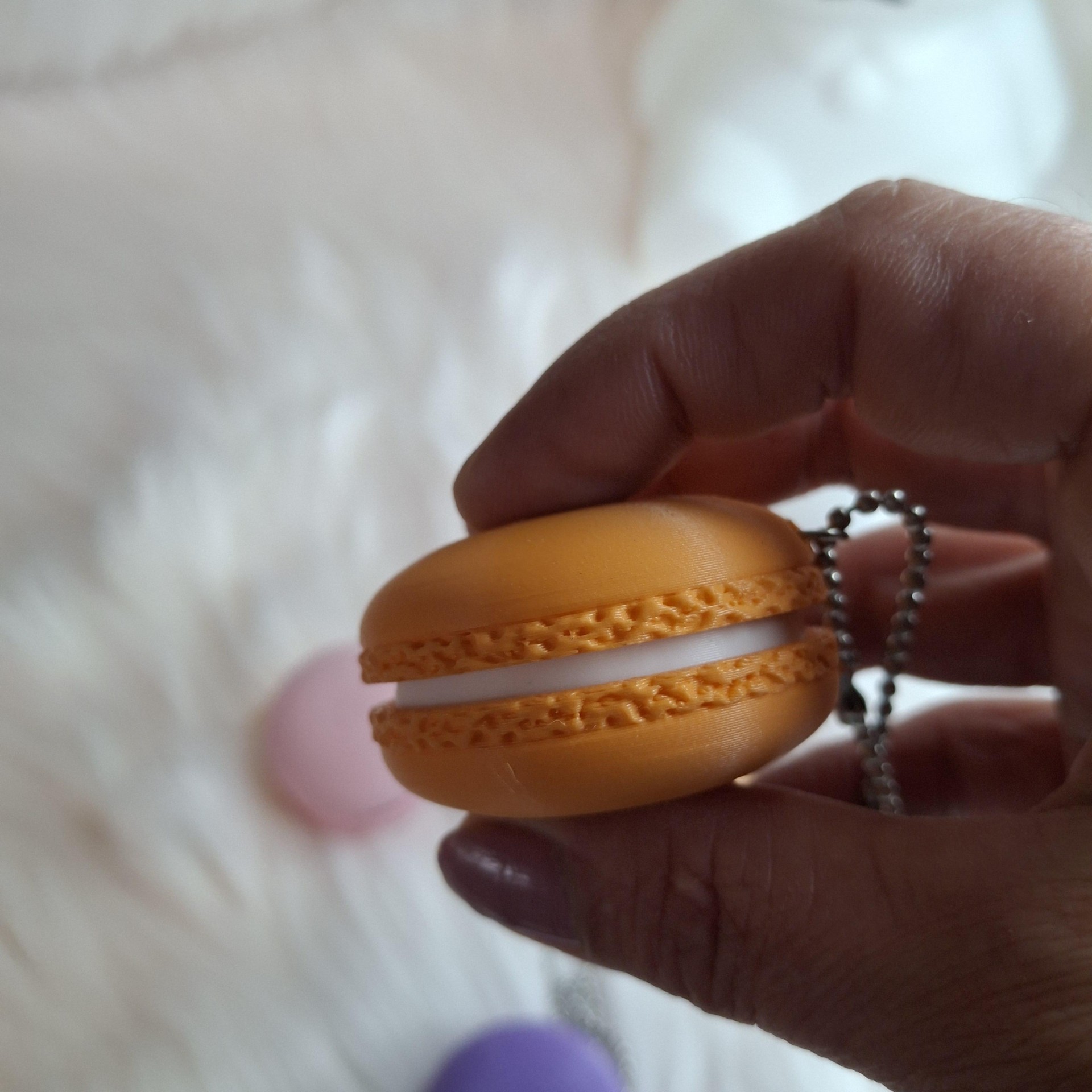 Macaron Clicker Sleutelhanger – Pastel