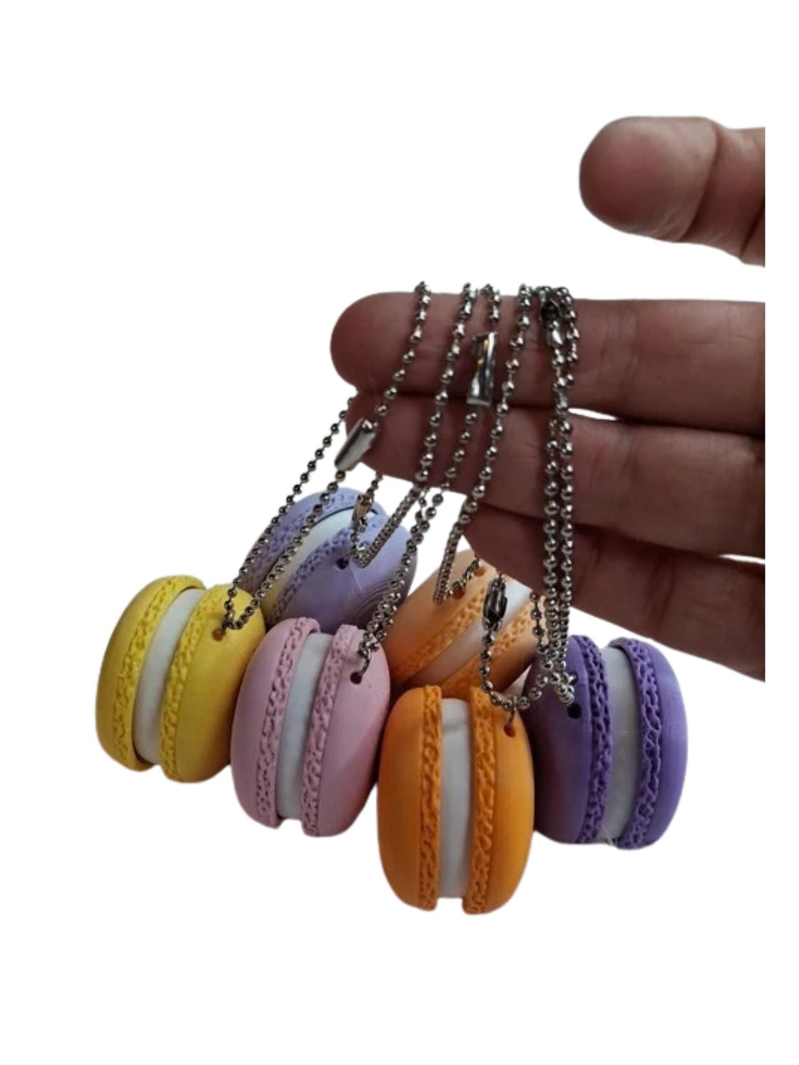 Macaron Clicker Sleutelhanger – Pastel